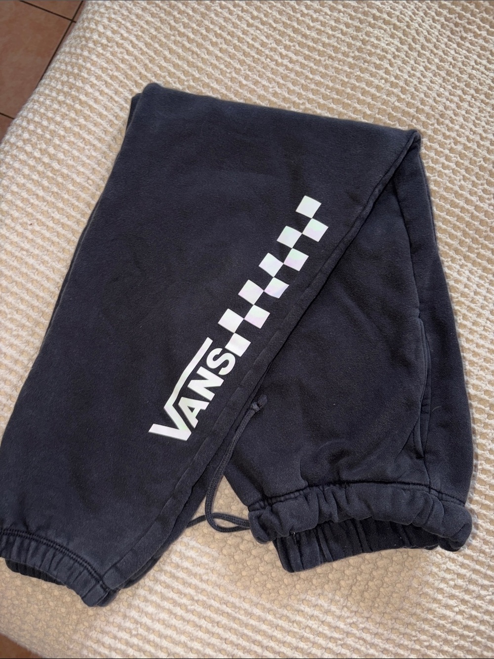 Vans Black Logo Jogger Bottoms women